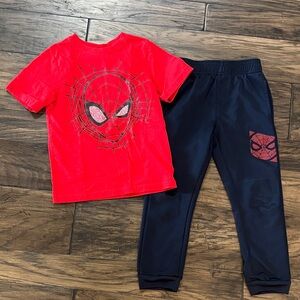 Spider-Man Red T-Shirt and Navy Joggers Set